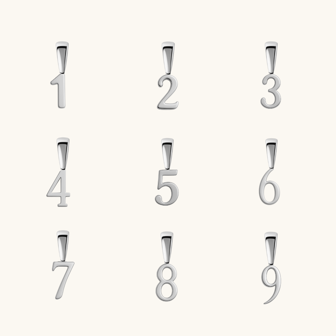 Charms NÚMEROS (𝒫𝓁𝒶𝓉𝒶)