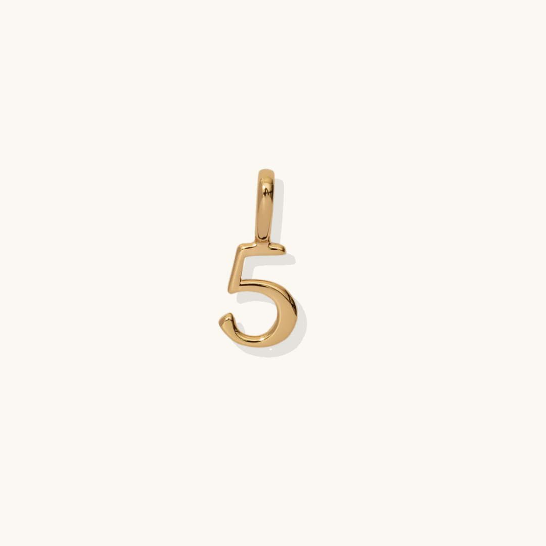 Charms NÚMEROS (𝒪𝓇𝑜)