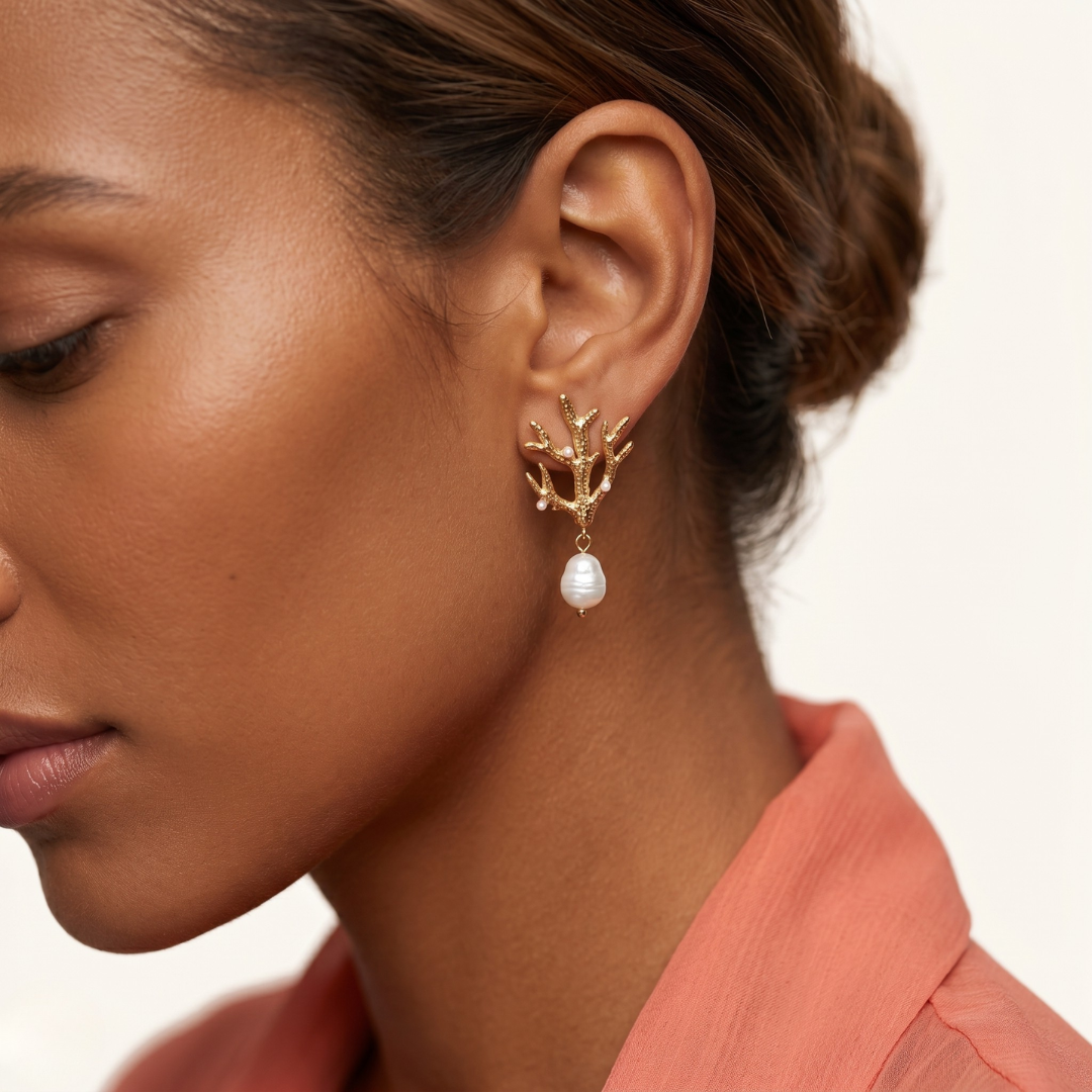 Pendientes Coral