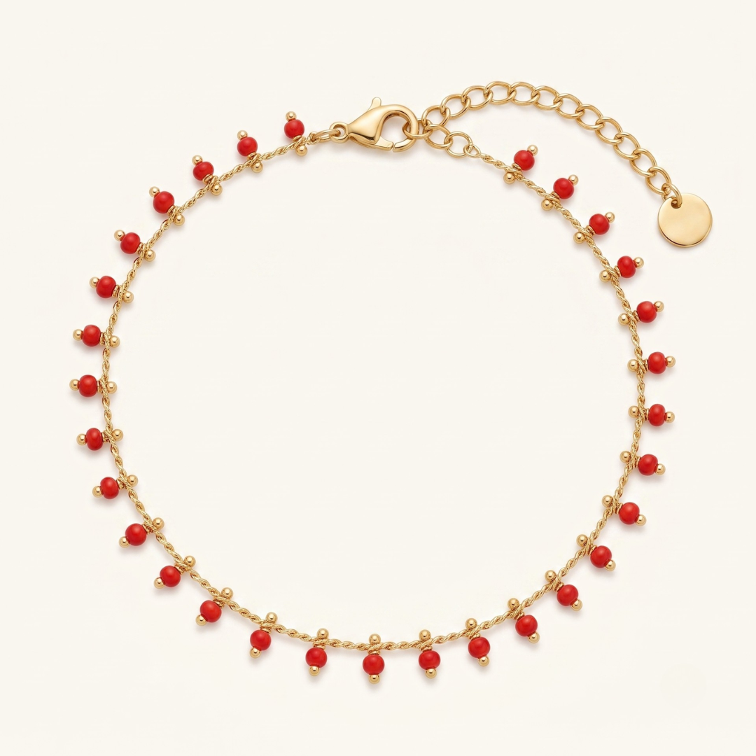 Tobillera Coral